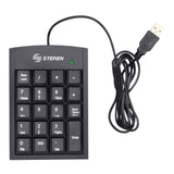 Steren COM-625 teclado numérico Universal USB Negro