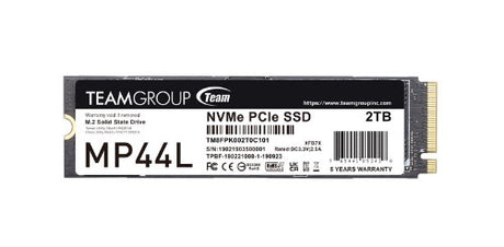 Team Group MP44L TM8FPK002T0C101 unidad interna de estado sólido 2 TB M.2 PCI Express 4.0 NVMe, 4800 MB/s