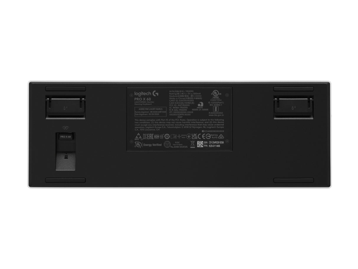 Logitech G PRO X 60, Inalámbrico y alámbrico, RF inalámbrico + bluetooth, Interruptor mecánico