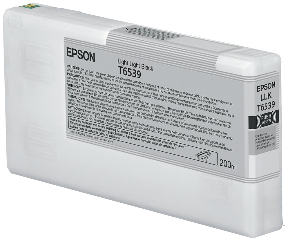Epson Cartucho T6539 gris claro Cartucho de Tinta Tinta a base de pigmentos Impresión por inyección de tinta Stylus Pro 4900 SpectroProofer UV 1 pieza(s)