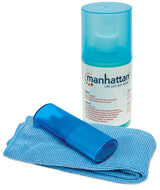 Manhattan Equipo para Limpieza de Pantallas LCD kits de limpieza para equipos LCD/TFT/Plasma 200 ml Microfibra Azul
