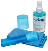 Manhattan Equipo para Limpieza de Pantallas LCD kits de limpieza para equipos LCD/TFT/Plasma 200 ml Microfibra Azul