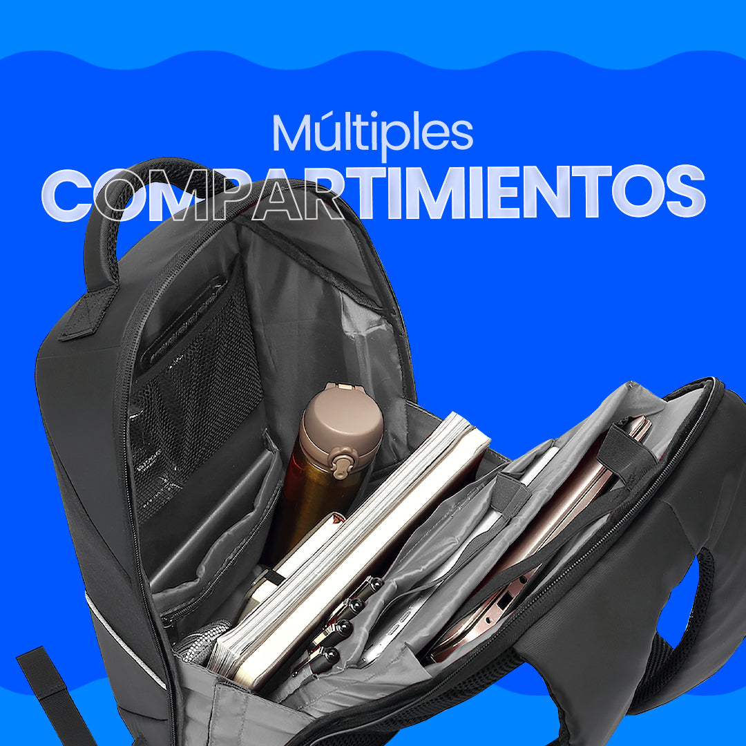 Vorago BP-401 mochila Negro Espuma de etil vinil acetato (EVA), Poliéster, Deporte, Compartimento del portátil
