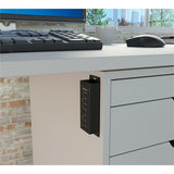 StarTech.com Hub Concentrador USB 3.0 (5Gbps) de 4 Puertos y 3 Puertos de Carga USB ( 2x 1A y 1x 2A) - Ladrón con Carcas