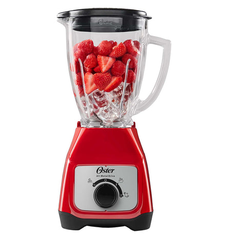 Oster BLSTKAGRRD-013 licuadora 1.5 L Batidora de mesa 800 W Rojo, Función de pulso