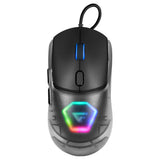 Game Factor MOG530-WH ratón Juego Ambidiestro USB tipo A 12000 DPI, Blanco