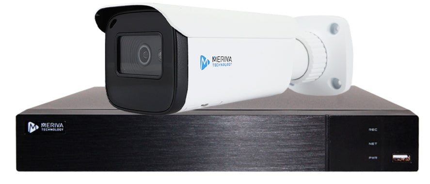 Meriva Technology MFACIALKIT kit de videovigilancia Alámbrico 8 canales, Bala (forma), Exterior, CMOS