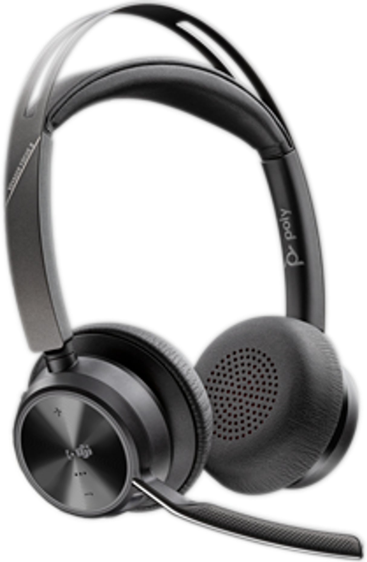 HP Poly Auriculares Poly Voyager Focus 2 USB-C-C con certificación Microsoft Teams + adaptador USB-C/A + base de carga Auriculares Auriculares Diadema Oficina/Centro de llamadas Binaural
