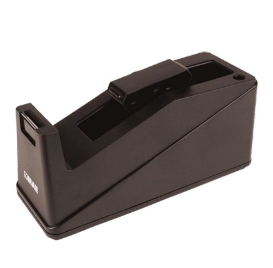 MAE D-30 Portarollo de cinta adhesiva ABS Plata, Negro