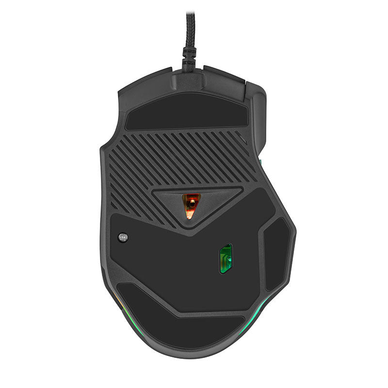 Getttech GPM-RGBWR-G1-BK ratón Juego Diestro USB tipo A 7200 DPI, Negro
