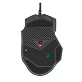 Getttech GPM-RGBWR-G1-BK ratón Juego Diestro USB tipo A 7200 DPI, Negro