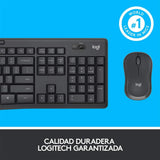 Kit de Teclado y Mouse Logitech MK295 Silent, Inalámbrico, USB, Grafito - 920-009792 FullOffice.com 