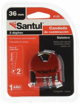 Candado maletero de combinación Santu 6