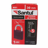 Candado de hierro santul de 32mm.  más 2