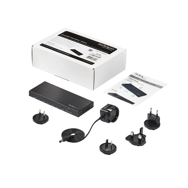 StarTech.com Splitter HDMI de 4 Puertos - 60Hz divisores de vídeo HDMI 4x HDMI 2.0 4