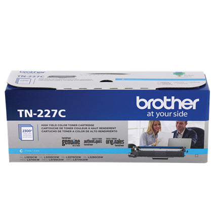 Brother TN-227C cartucho de tóner 1 pieza(s) Original Cian