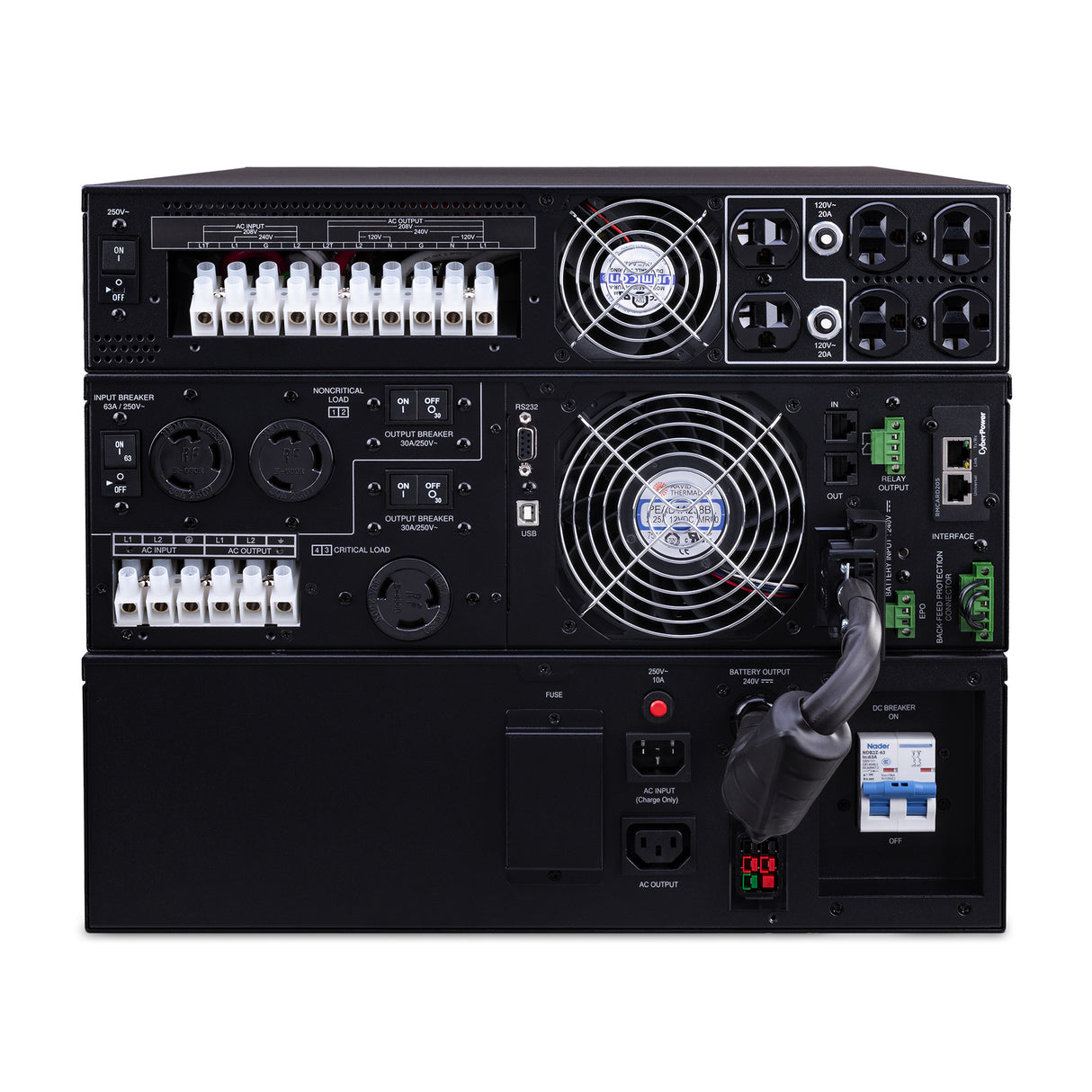 CyberPower OL8KRTF UPS Doble conversión (en línea) 8 kVA 8000 W Seno