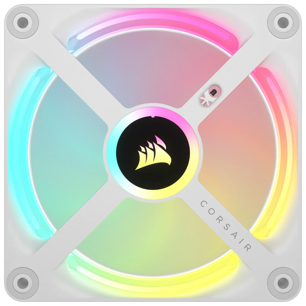 Corsair iCUE LINK QX120 RGB Carcasa del ordenador Ventilador 12 cm Blanco 3 pieza(s)