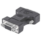 Manhattan Adaptador de Vídeo Digital Cable DVI-I VGA Macho Hembra