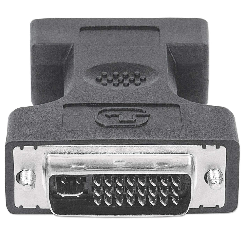 Manhattan Adaptador de Vídeo Digital Cable DVI-I VGA Macho Hembra