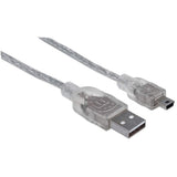 Manhattan Cable para Dispositivos USB Mini-B de Alta Velocidad Cable USB 2.0 USB A Mini-USB B Macho/Macho