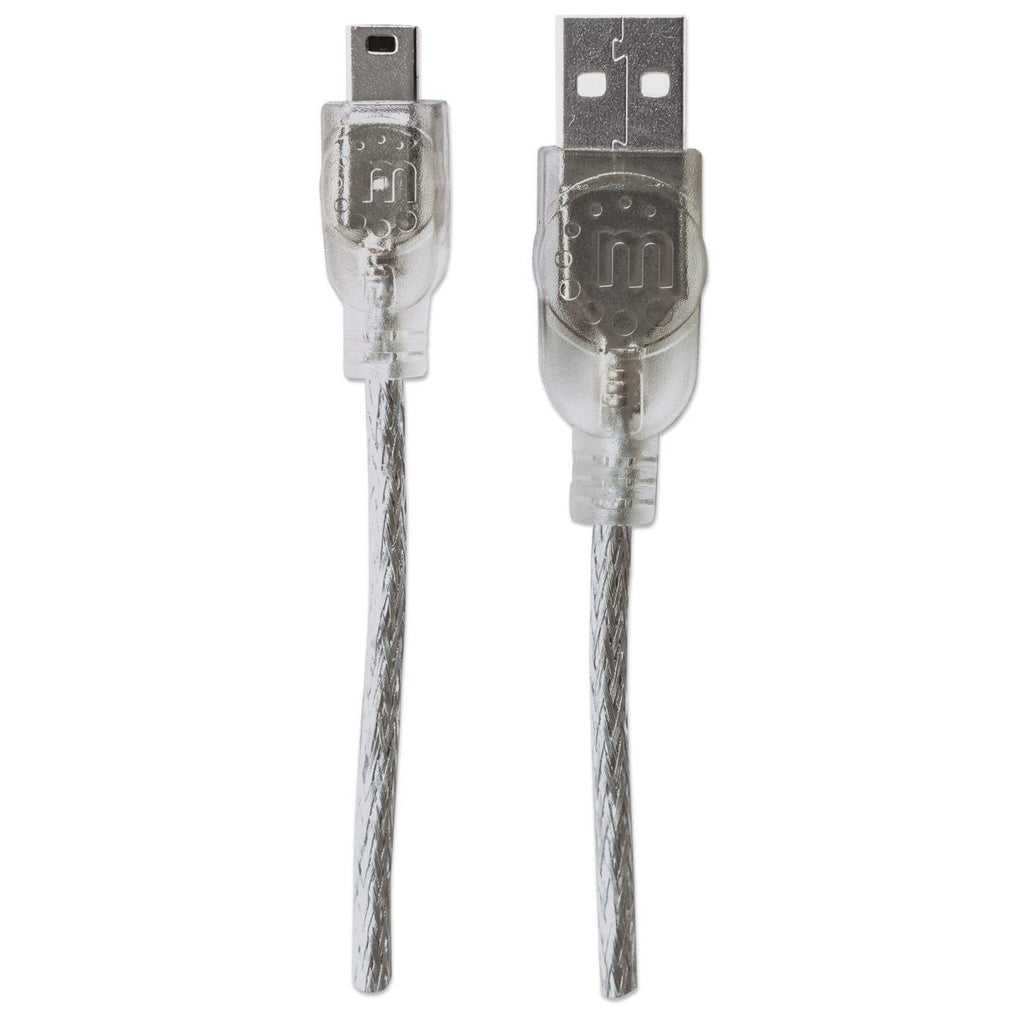 Manhattan Cable para Dispositivos USB Mini-B de Alta Velocidad Cable USB 2.0 USB A Mini-USB B Macho/Macho