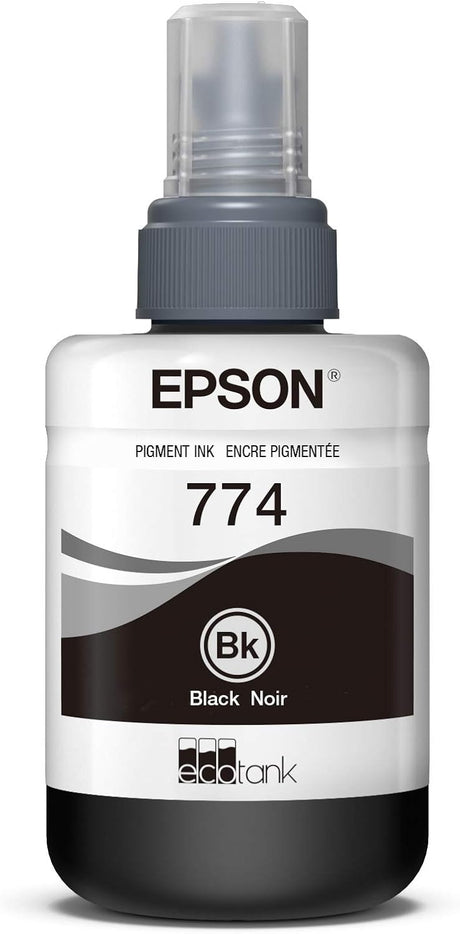 Tanque de Tinta Epson 774,140ml, Compatible: M105, M205, Negro - T774120-AL