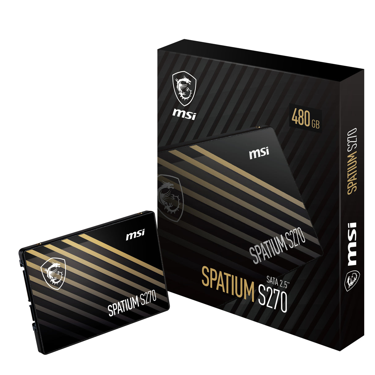 MSI Spatium S270 SATA 2.5 480GB unidades internas de estado sólido 480 GB 2.5" Serial ATA III 3D NAND