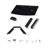 StarTech.com 2B-WALL-MOUNT-SHELF Estantes para equipos av Negro Vidrio 250 mm