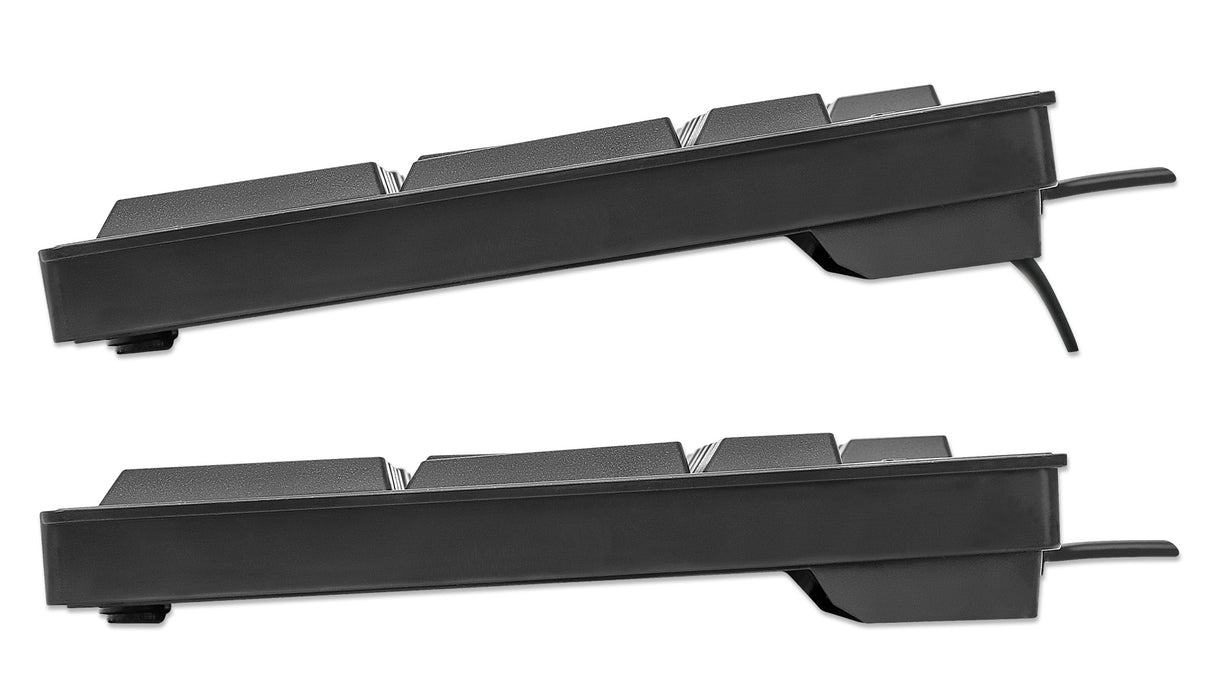 Manhattan 179324 teclado Oficina USB QWERTZ Negro