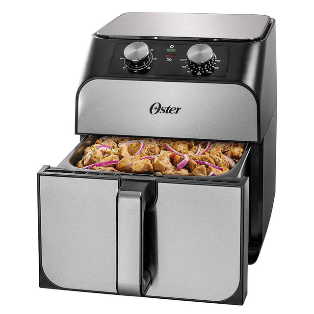 Oster CKSTAF68T-013 freidora Sencillo 6.8 L 1700 W Freidora de aire caliente Plata, 200 °C, 60 min