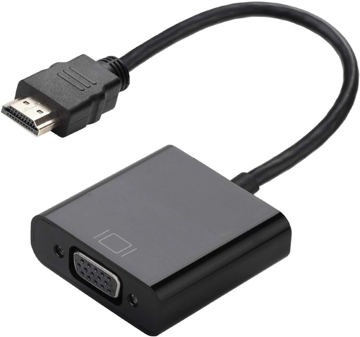 Convertidor Man Hdmi A Vga Negro Bolsa Hdmi Macho Vga Hembra FullOffice.com