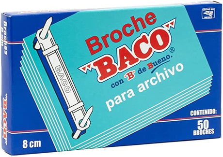 Broche Baco Archivo 8 Cms C/50 - Bb004 FullOffice.com