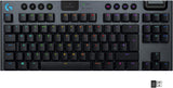 Teclado Mecánico Logitech G915 TLK, RGB, Inalámbrica, Lightspeed Gaming Sin Teclado Numérico, Negro - 920-009495