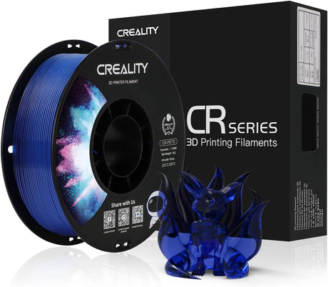 Filamento Creality Cr-Petg 1.75Mm 1Kg Color Azul Transparente FullOffice.com