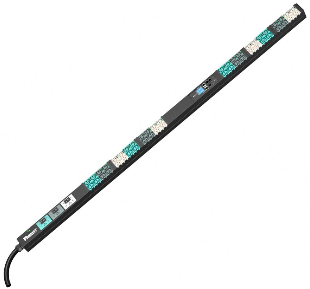 Panduit E48E21L unidad de distribución de energía (PDU) 48 salidas AC 0U Negro