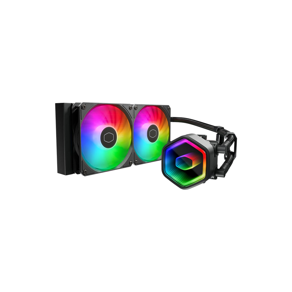 Cooler Master MasterLiquid 240 Core II Procesador Kit de enfriamiento líquido 12 cm Negro, 650 RPM, 1750 RPM, 30 sonio