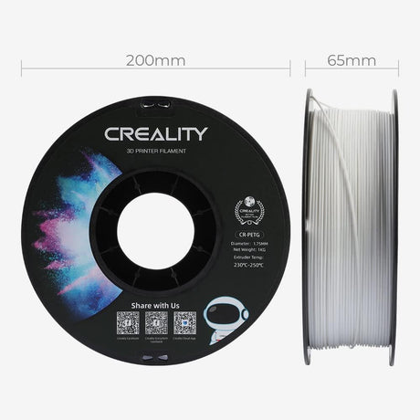 Filamento Creality Cr-Tpu 1.75Mm 1Kg Color Blanco FullOffice.com