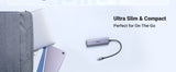 Ugreen 20956A hub de interfaz USB Tipo C 5000 Mbit/s Plata