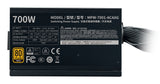 Cooler Master G700 Gold unidad de fuente de alimentación 700 W 24-pin ATX ATX Negro