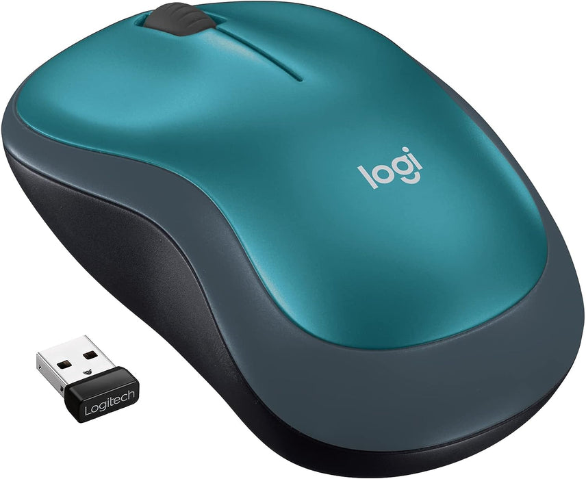 Mouse Inalámbrico Logitech M185 1000 DPI Plug & Play Azul - 910-003636