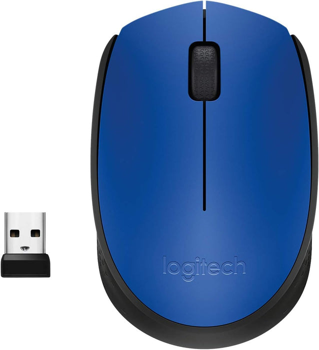 Mouse Inalámbrico Logitech M170 Plug and Play, USB, Azul - 910-004800