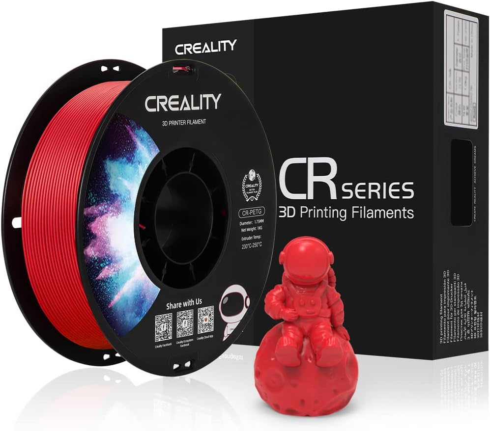 Filamento Creality Cr-Tpu 1.75Mm 1Kg Color Rojo FullOffice.com