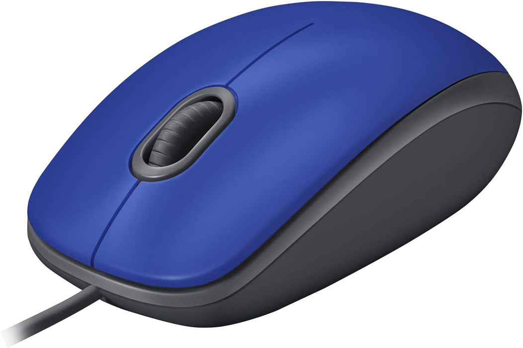 Mouse Óptico Logitech M110 Silent 1000 DPI, USB, Azul - 910-005491