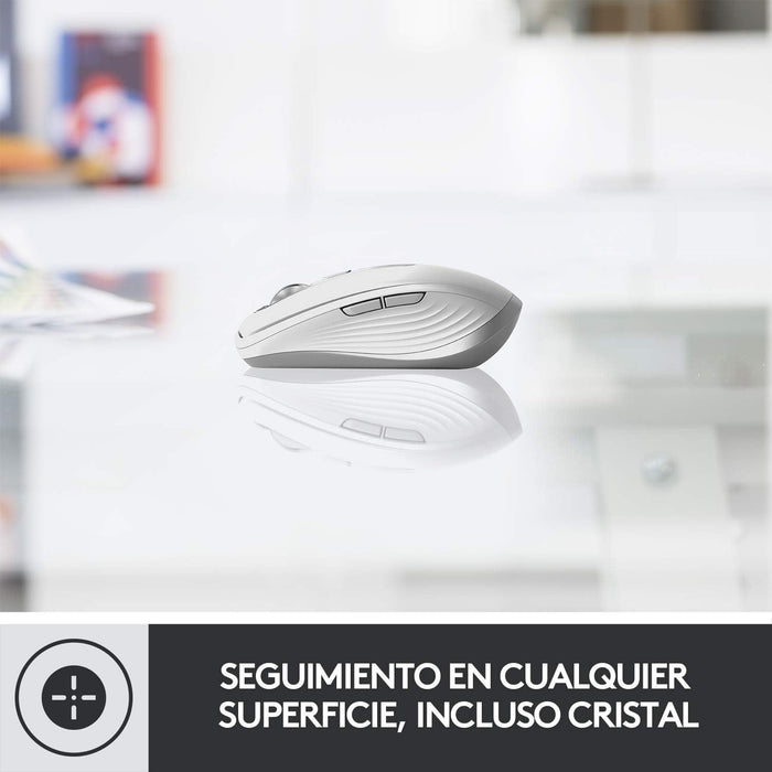 Mouse Óptico Logitech Mx Anywhere3 USB, 6 Botones, 1000 DPI Gris Pálido - 910-005994