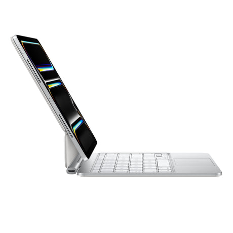 Apple Magic Keyboard para el iPad Pro de 11 pulgadas (M4) - Español (América Latina) - Blanco, QWERTY, Trackpad, Interru