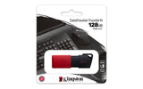 Kingston Technology 128GB USB3.2 Gen1 DataTraveler Exodia M (Negro + Rojo) Memoria Flash 128 GB USB tipo A 3.2 Gen 1 (3.1 Gen 1) Deslizar