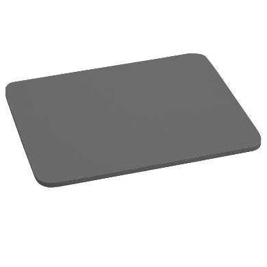 BRobotix 144755-5 Alfombrillas para ratón Gris Monocromo 185 mm