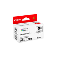 Canon PFI-1000 cartucho de tinta 1 pieza(s) Original Fotos gris, Tinta a base de colorantes, 3165 páginas