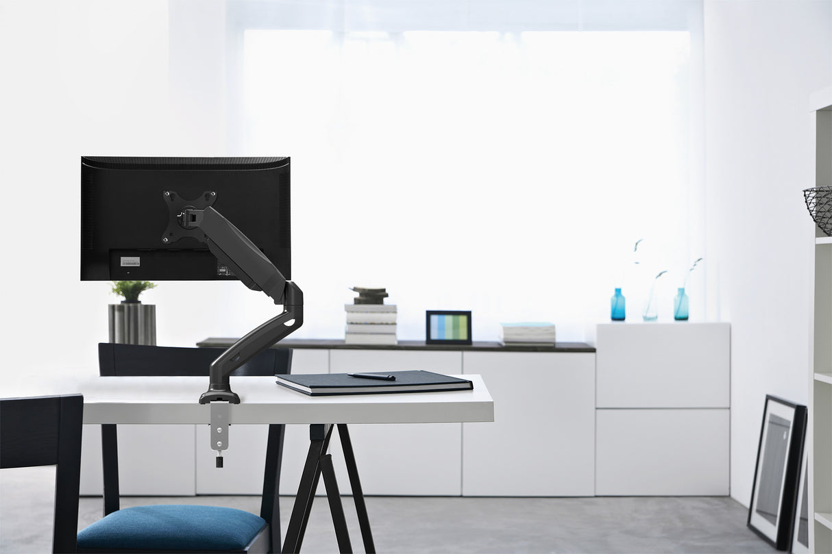 Manhattan Soporte de sobremesa para TV/monitores (Articulado con muelle), para pantallas de 13" a 27", fijación con abra